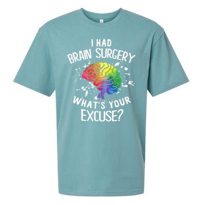 WhatS Your Excuse I Had Brain Surgery Sueded Cloud Jersey T-Shirt