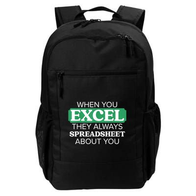 When You Excel Everyone Will Spreadsheet About You Daily Commute Backpack