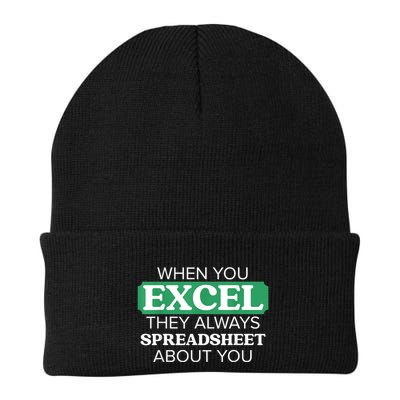 When You Excel Everyone Will Spreadsheet About You Knit Cap Winter Beanie