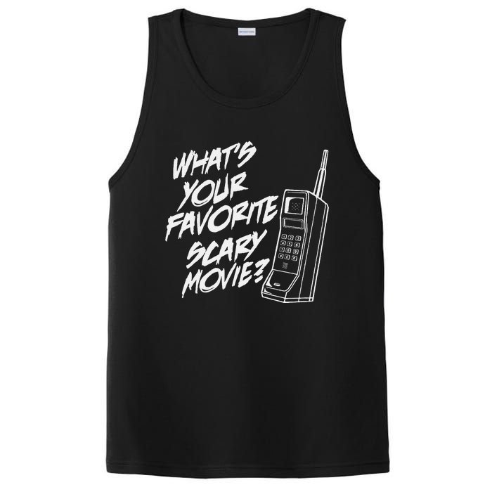 Whats Your Favorite Scary Movie Halloween Horror Movie PosiCharge Competitor Tank