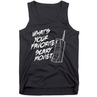 Whats Your Favorite Scary Movie Halloween Horror Movie Tank Top