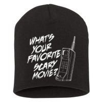 Whats Your Favorite Scary Movie Halloween Horror Movie Short Acrylic Beanie