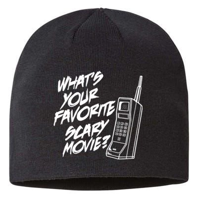 What's Your Favorite Scary Movie? Halloween Horror Movie Sustainable Beanie