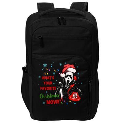 What's Your Favorite Horror Movie Christmas Xmas Holiday Ghostface Impact Tech Backpack