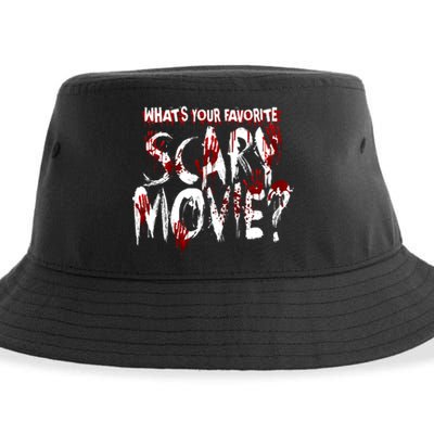 Whats Your Favorite Scary Movie? Horror Film Sustainable Bucket Hat