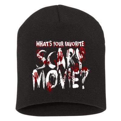 Whats Your Favorite Scary Movie? Horror Film Short Acrylic Beanie