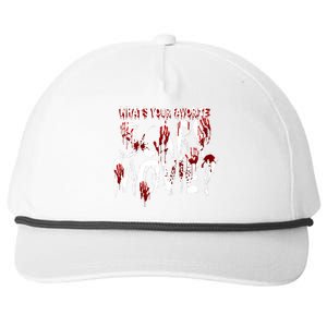 Whats Your Favorite Scary Movie? Horror Film Snapback Five-Panel Rope Hat