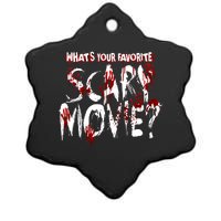 Whats Your Favorite Scary Movie? Horror Film Ceramic Star Ornament