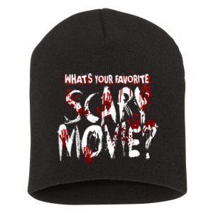 Whats Your Favorite Scary Movie? Horror Film Short Acrylic Beanie