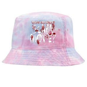 Whats Your Favorite Scary Movie? Horror Film Tie-Dyed Bucket Hat