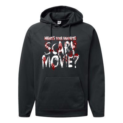 Whats Your Favorite Scary Movie? Horror Film Performance Fleece Hoodie