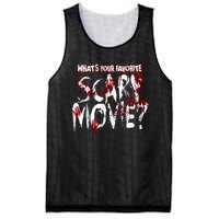 Whats Your Favorite Scary Movie? Horror Film Mesh Reversible Basketball Jersey Tank