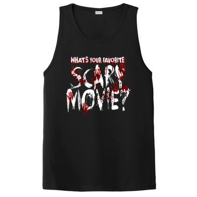 Whats Your Favorite Scary Movie? Horror Film PosiCharge Competitor Tank