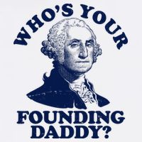 Whos Your Founding Daddy Funny George Washington Apron