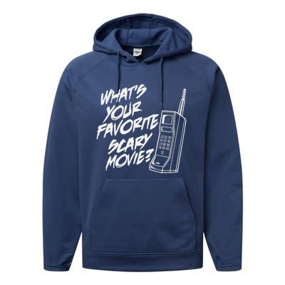 What's Your Favorite Scary Movie? Halloween Horror Movie Performance Fleece Hoodie