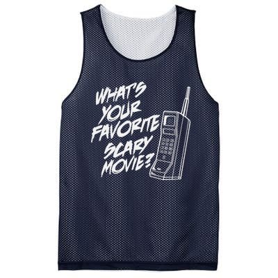 What's Your Favorite Scary Movie? Halloween Horror Movie Mesh Reversible Basketball Jersey Tank