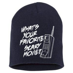 What's Your Favorite Scary Movie? Halloween Horror Movie Short Acrylic Beanie