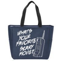 What's Your Favorite Scary Movie? Halloween Horror Movie Zip Tote Bag