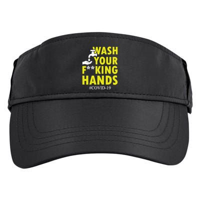 Wash Your F*ing Hands Covid19 Adult Drive Performance Visor