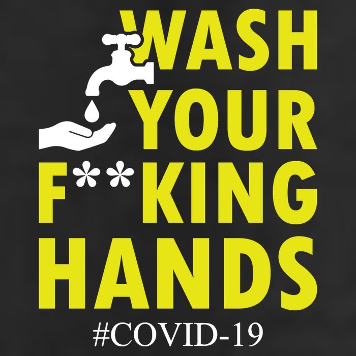 Wash Your F*ing Hands Covid19 Adult Drive Performance Visor
