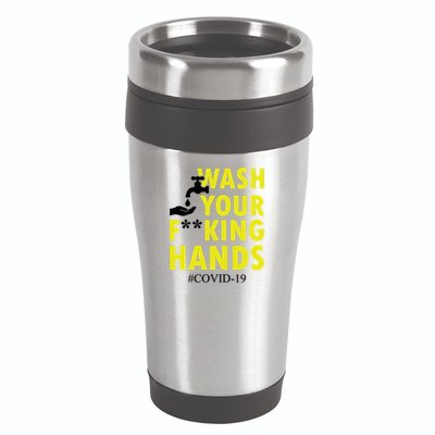 Wash Your F*ing Hands Covid19 16oz Travel Tumbler