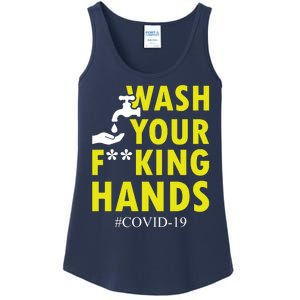 Wash Your F*ing Hands Covid19 Ladies Essential Tank