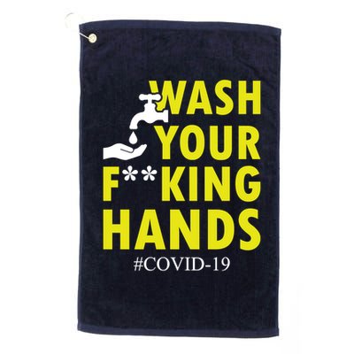 Wash Your F*ing Hands Covid19 Golf Towel