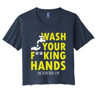 Wash Your F*ing Hands Covid19 Crop Top
