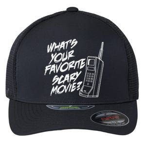 What's Your Favorite Scary Movie Halloween Horror Movie Flexfit Unipanel Trucker Cap