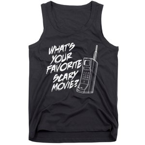 What's Your Favorite Scary Movie Halloween Horror Movie Tank Top