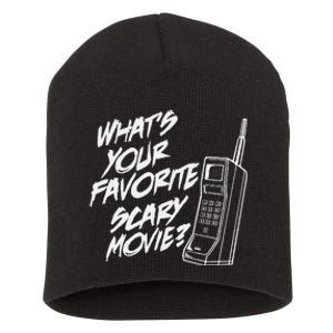 What's Your Favorite Scary Movie Halloween Horror Movie Short Acrylic Beanie