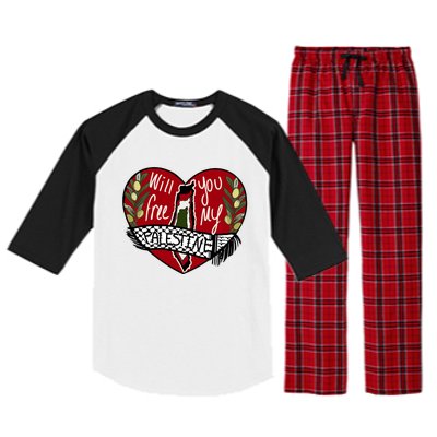 Will You Free My Palestine Raglan Sleeve Pajama Set