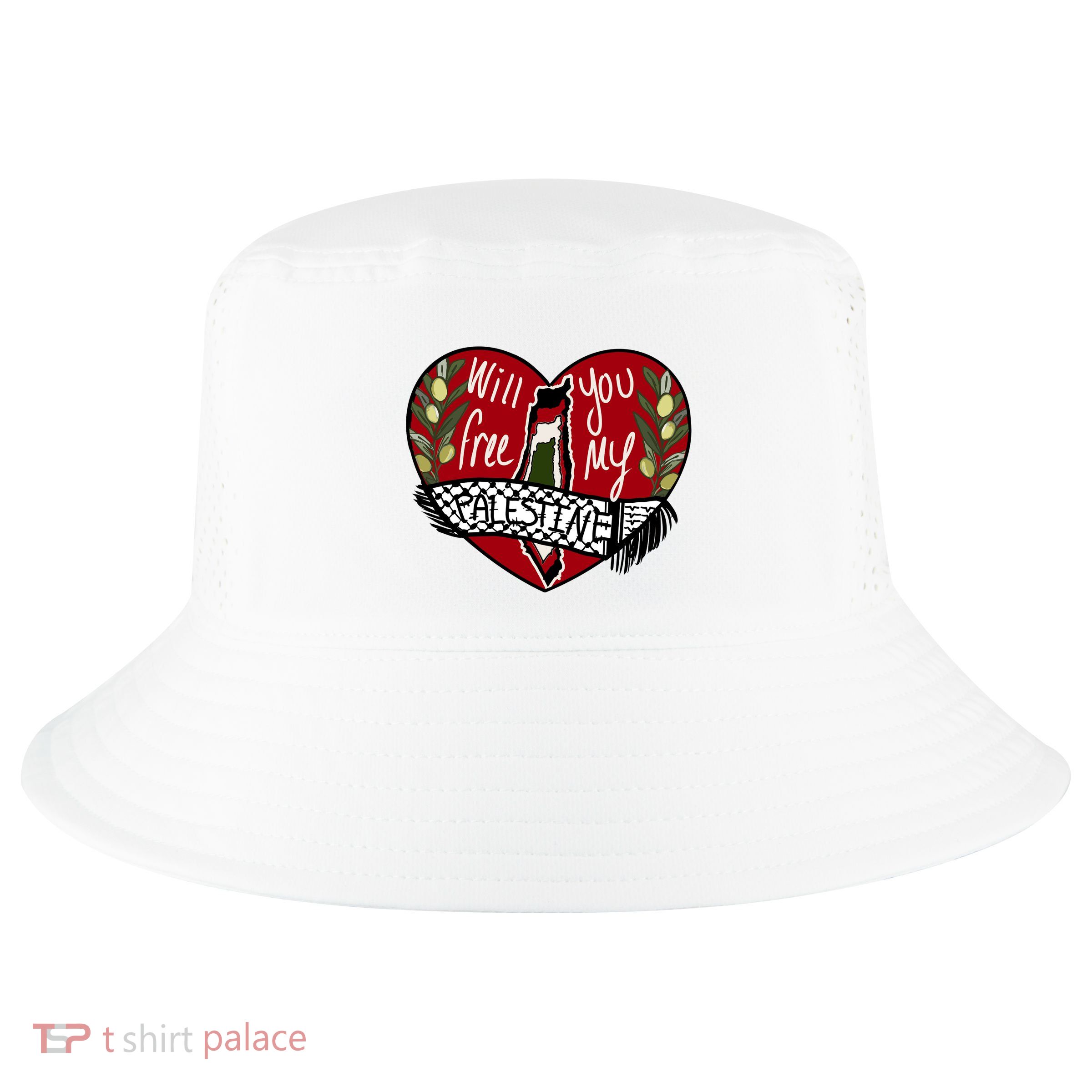Will You Free My Palestine Cool Comfort Performance Bucket Hat