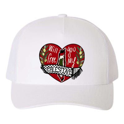 Will You Free My Palestine Yupoong Adult 5-Panel Trucker Hat