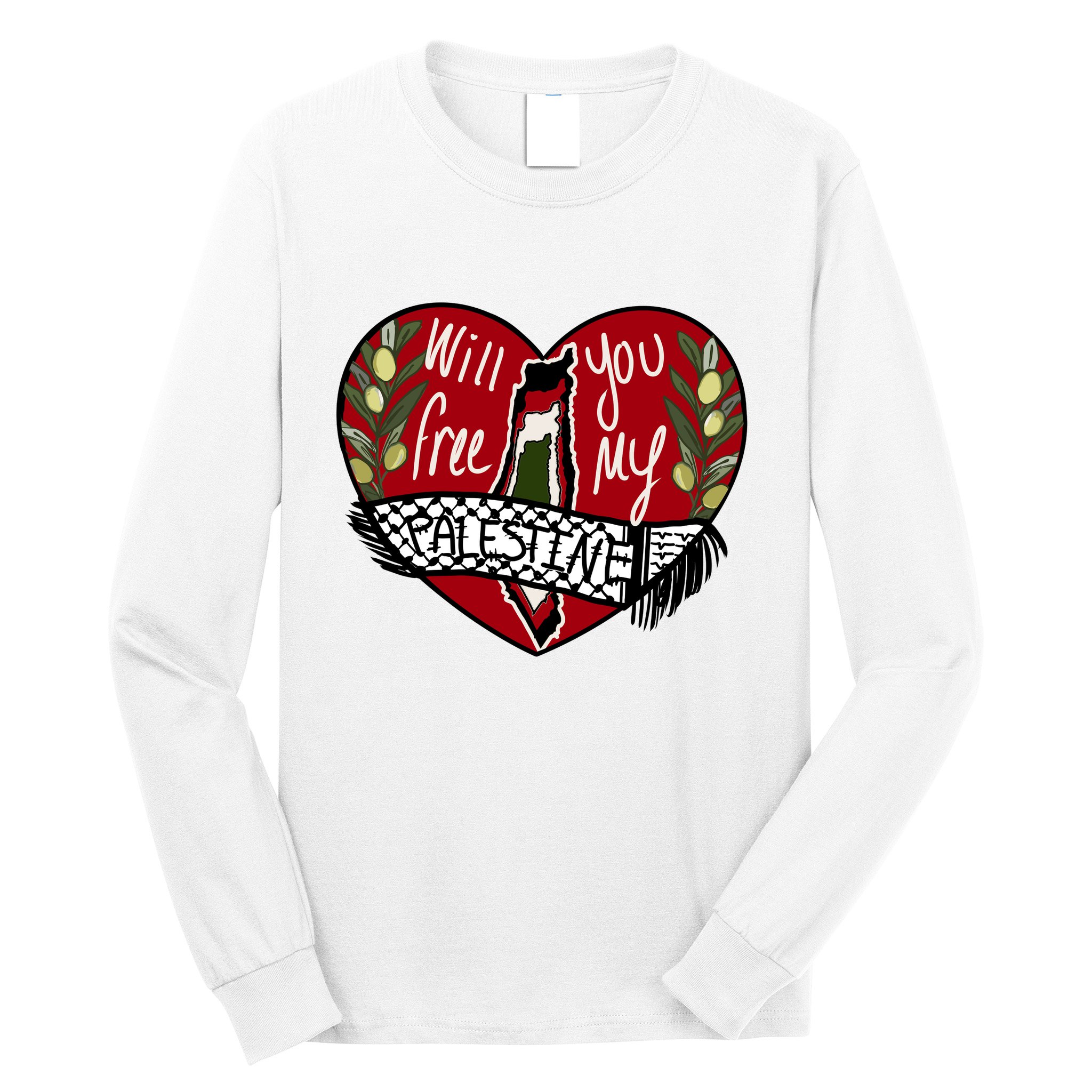 Will You Free My Palestine Long Sleeve Shirt