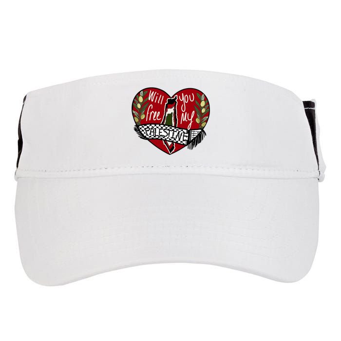 Will You Free My Palestine Adult Drive Performance Visor