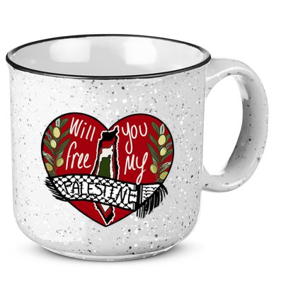 Will You Free My Palestine 15oz Campfire Ceramic Mug