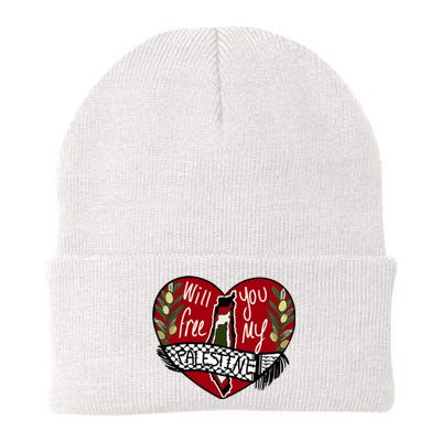 Will You Free My Palestine Knit Cap Winter Beanie