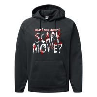 Whats Your Favorite Scary Movie Horror Film Performance Fleece Hoodie