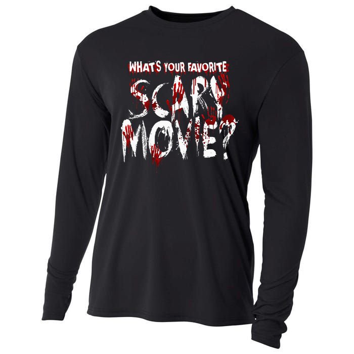 Whats Your Favorite Scary Movie Horror Film Cooling Performance Long Sleeve Crew