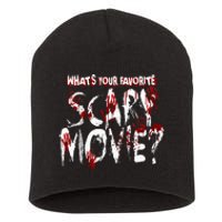 Whats Your Favorite Scary Movie Horror Film Short Acrylic Beanie