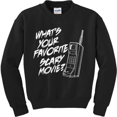 What's Your Favorite Scary Movie Halloween Horror Movie Kids Sweatshirt