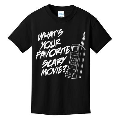 What's Your Favorite Scary Movie Halloween Horror Movie Kids T-Shirt