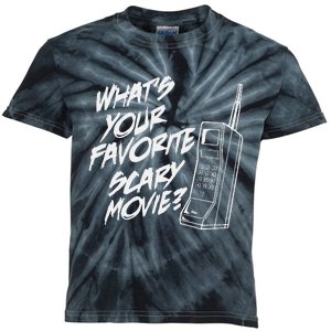 What's Your Favorite Scary Movie Halloween Horror Movie Kids Tie-Dye T-Shirt