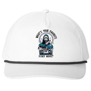 WhatS Your Favorite Scary Movie Horror Character Ghost Halloween Snapback Five-Panel Rope Hat