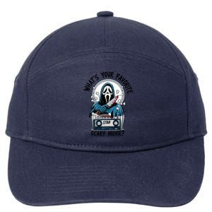 WhatS Your Favorite Scary Movie Horror Character Ghost Halloween 7-Panel Snapback Hat