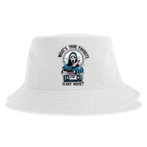 WhatS Your Favorite Scary Movie Horror Character Ghost Halloween Sustainable Bucket Hat