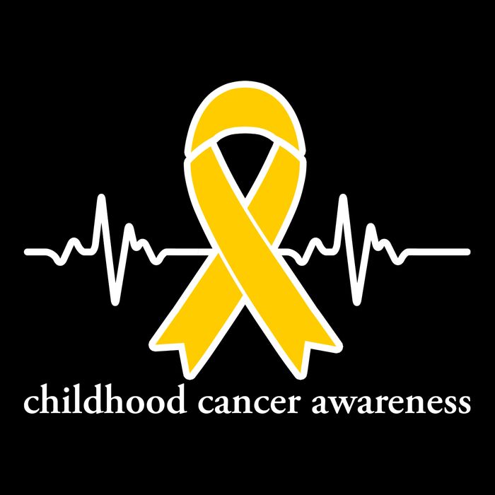 Wear Yellow Gold For Childhood Cancer Awareness Heart Beat Button