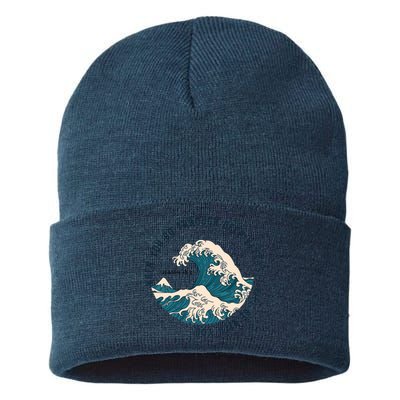 When You Go Through Deep Waters I Will Be With You Sustainable Knit Beanie