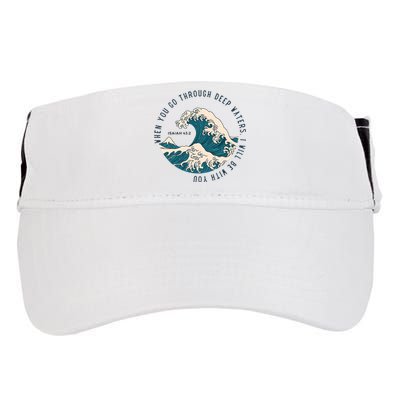 When You Go Through Deep Waters I Will Be With You Adult Drive Performance Visor